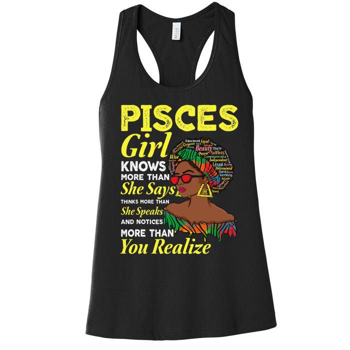 February March birthday astrology Zodiac sign Pisces queen Women's Racerback Tank