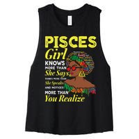 February March birthday astrology Zodiac sign Pisces queen Women's Racerback Cropped Tank