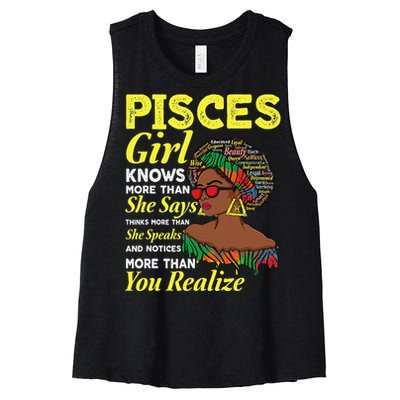 February March birthday astrology Zodiac sign Pisces queen Women's Racerback Cropped Tank