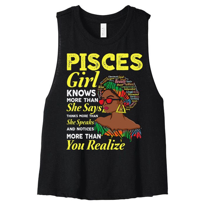 February March birthday astrology Zodiac sign Pisces queen Women's Racerback Cropped Tank