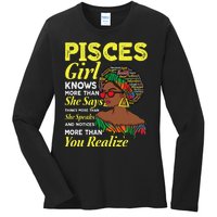 February March birthday astrology Zodiac sign Pisces queen Ladies Long Sleeve Shirt