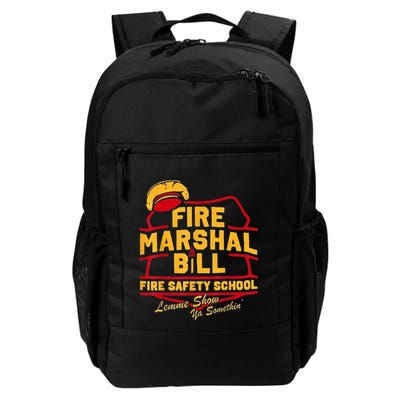 Fire Marshal Bill Safety School Funny Firefighter Backpack