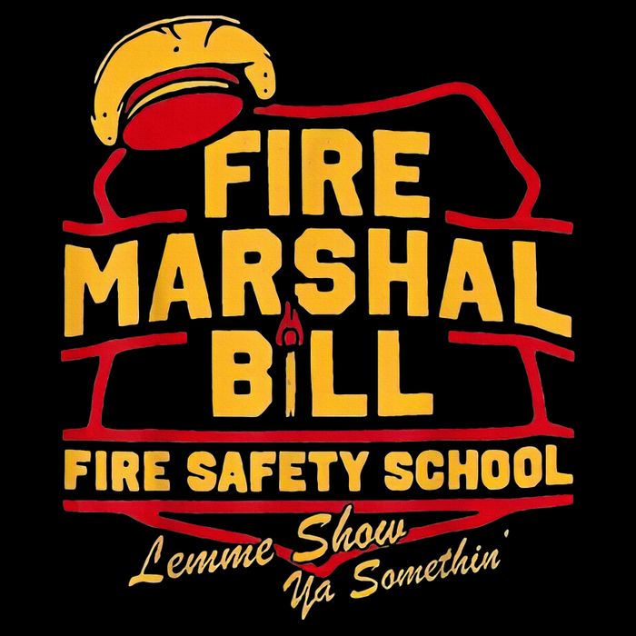 Fire Marshal Bill Safety School Funny Firefighter Baby Bodysuit