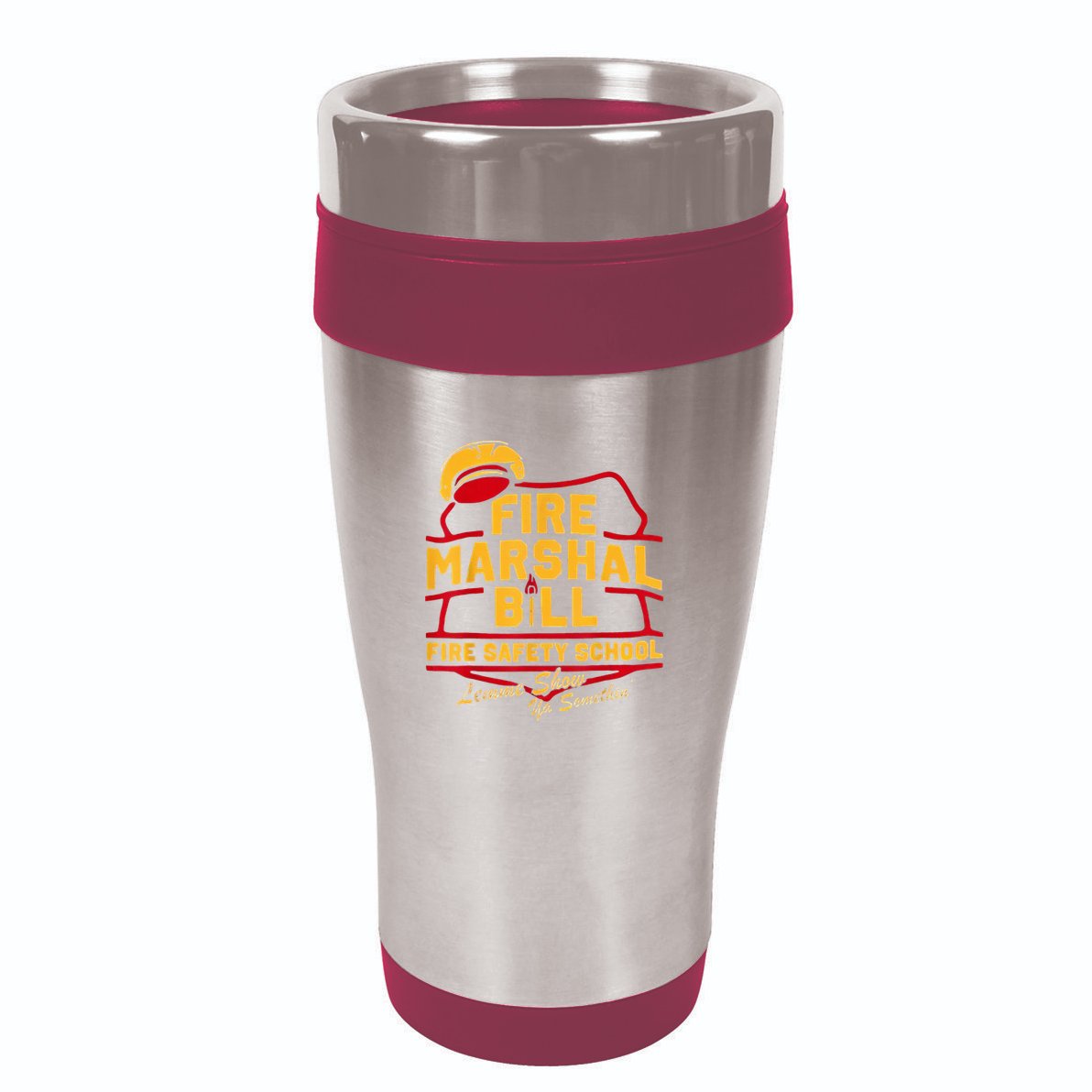 Fire Marshal Bill Safety School Funny Firefighter 16oz Travel Tumbler