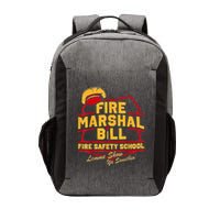 Fire Marshal Bill Safety School Funny Firefighter Vector Backpack