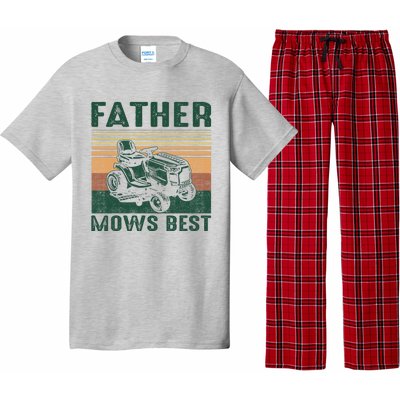 Father Mows Best Lawn Care Dad Mowing Gardener FatherS Day Pajama Set