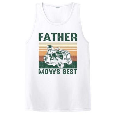 Father Mows Best Lawn Care Dad Mowing Gardener FatherS Day PosiCharge Competitor Tank