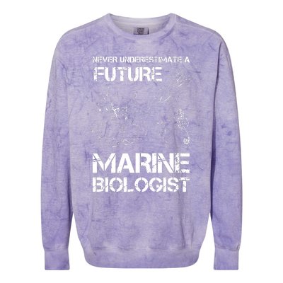 Future Marine Biologist Colorblast Crewneck Sweatshirt