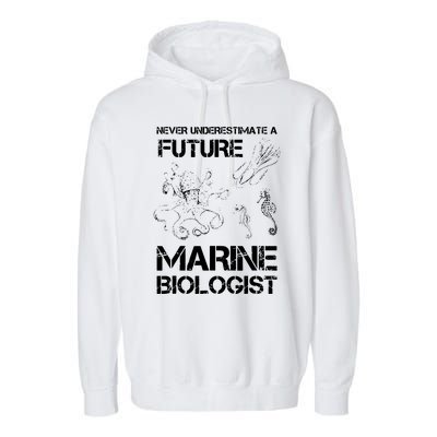 Future Marine Biologist Garment-Dyed Fleece Hoodie