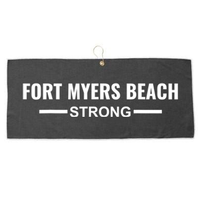 Fort Myers Beach Strong Community Strength Prayer Support Large Microfiber Waffle Golf Towel