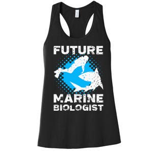 Future Marine Biologist Fun Ocean Sea Life Women's Racerback Tank