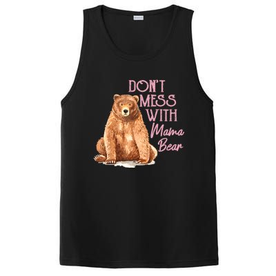 Funny Mama Bear Don't Mess With Mama Bear Mothers Day PosiCharge Competitor Tank