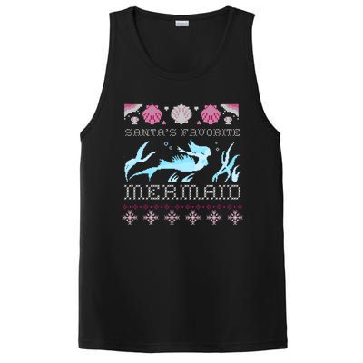 Favorite Mermaid Beach Vacation Ugly Merry Xmas Santa Gift PosiCharge Competitor Tank