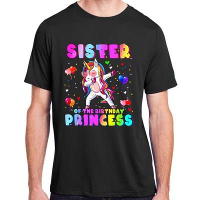 Family Matching Birthday Princess Dabbing Unicorn Sister Adult ChromaSoft Performance T-Shirt