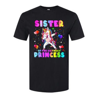 Family Matching Birthday Princess Dabbing Unicorn Sister Softstyle® CVC T-Shirt