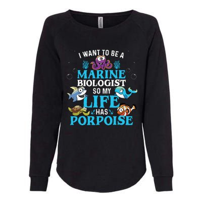 Future Marine Biology Gift Teens Cool Science Biologist Womens California Wash Sweatshirt