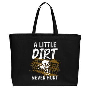 Funny Mountain Bike Gift For Mountain Biker MTB Cotton Canvas Jumbo Tote