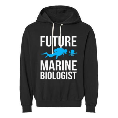 Future Marine Biologist Gift For Students Sea Life Garment-Dyed Fleece Hoodie