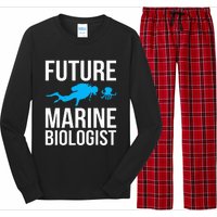 Future Marine Biologist Gift For Students Sea Life Long Sleeve Pajama Set