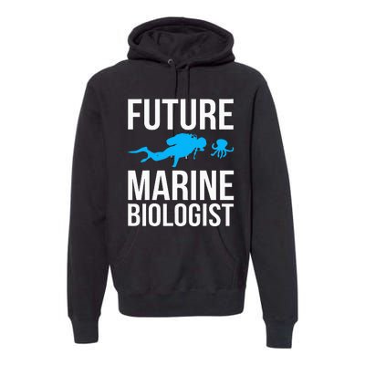 Future Marine Biologist Gift For Students Sea Life Premium Hoodie