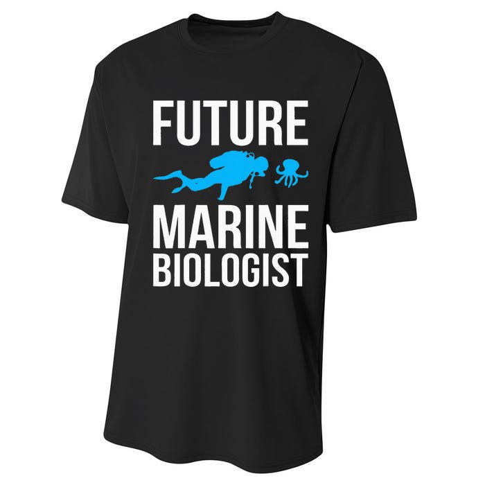 Future Marine Biologist Gift For Students Sea Life Performance Sprint T-Shirt