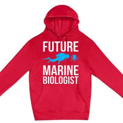 Future Marine Biologist Gift For Students Sea Life Premium Pullover Hoodie