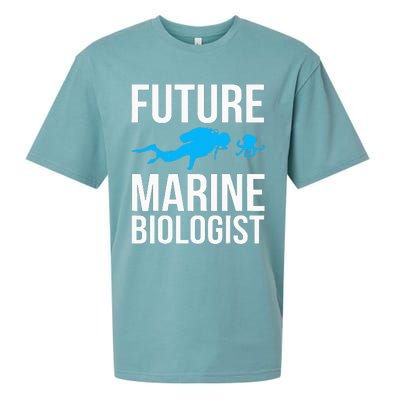 Future Marine Biologist Gift For Students Sea Life Sueded Cloud Jersey T-Shirt