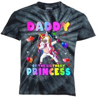 Family Matching Birthday Princess Girl Dabbing Unicorn Dad Kids Tie-Dye T-Shirt