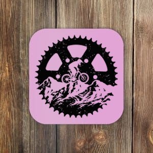 Funny Mountain Biking Art Mtb Mountain Biker Coaster