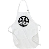 Funny Mountain Biking Art Mtb Mountain Biker Full-Length Apron With Pockets