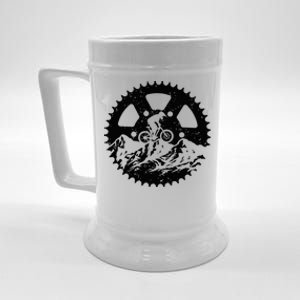 Funny Mountain Biking Art Mtb Mountain Biker Beer Stein