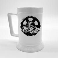 Funny Mountain Biking Art Mtb Mountain Biker Beer Stein