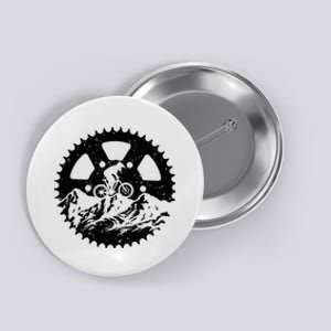 Funny Mountain Biking Art Mtb Mountain Biker Button