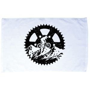 Funny Mountain Biking Art Mtb Mountain Biker Microfiber Hand Towel