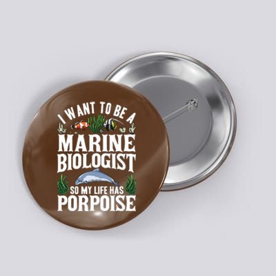 Future Marine Biology Gift Teens Cool Science Biologist Button