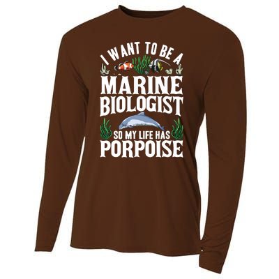 Future Marine Biology Gift Teens Cool Science Biologist Cooling Performance Long Sleeve Crew