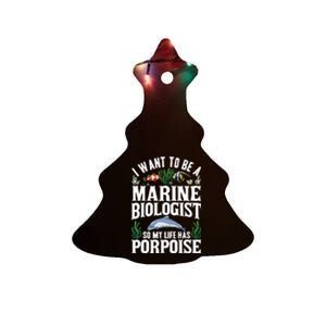 Future Marine Biology Gift Teens Cool Science Biologist Ceramic Tree Ornament