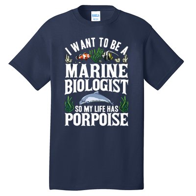 Future Marine Biology Gift Teens Cool Science Biologist Tall T-Shirt