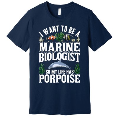 Future Marine Biology Gift Teens Cool Science Biologist Premium T-Shirt