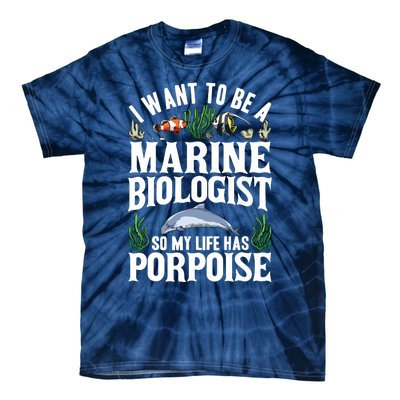 Future Marine Biology Gift Teens Cool Science Biologist Tie-Dye T-Shirt