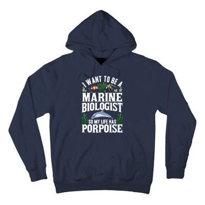 Future Marine Biology Gift Teens Cool Science Biologist Tall Hoodie