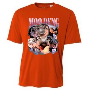 Funny Moodeng Baby Pygmy Hippo Cute Zoo For Family Cooling Performance Crew T-Shirt