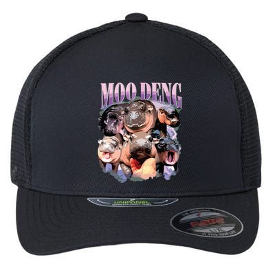 Funny Moodeng Baby Pygmy Hippo Cute Zoo For Family Flexfit Unipanel Trucker Cap