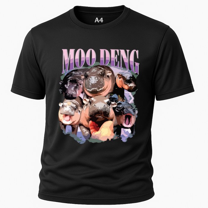 Funny Moodeng Baby Pygmy Hippo Cute Zoo For Family Performance Shirt