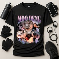 Funny Moodeng Baby Pygmy Hippo Cute Zoo For Family Performance Shirt