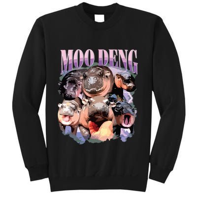 Funny Moodeng Baby Pygmy Hippo Cute Zoo For Family Sweatshirt