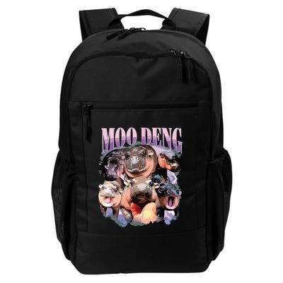 Funny Moodeng Baby Pygmy Hippo Cute Zoo For Family Backpack