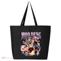 Funny Moodeng Baby Pygmy Hippo Cute Zoo For Family 25L Jumbo Tote