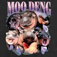 Funny Moodeng Baby Pygmy Hippo Cute Zoo For Family Hat