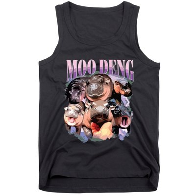 Funny Moodeng Baby Pygmy Hippo Cute Zoo For Family Tank Top